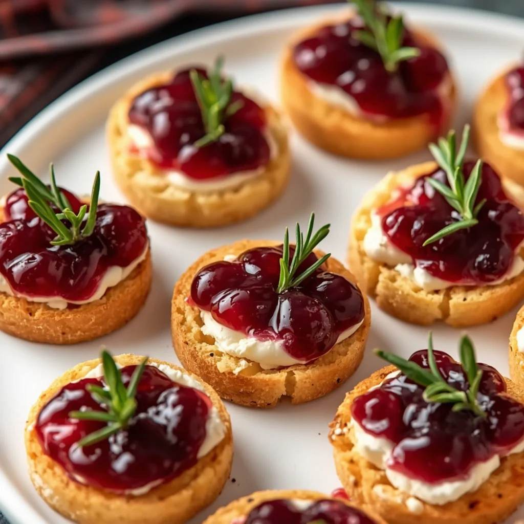 Cranberry Brie Bites