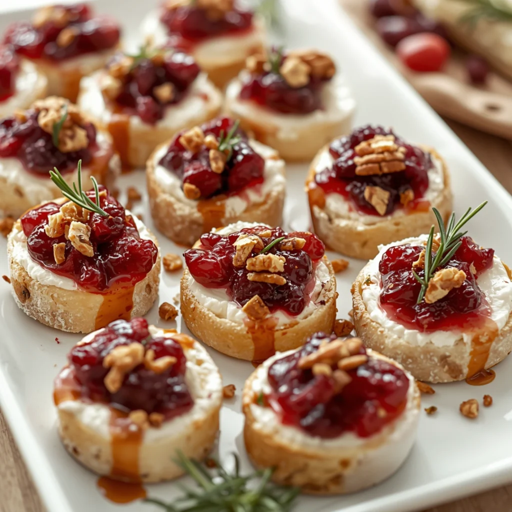 Cranberry Brie Holiday Bites