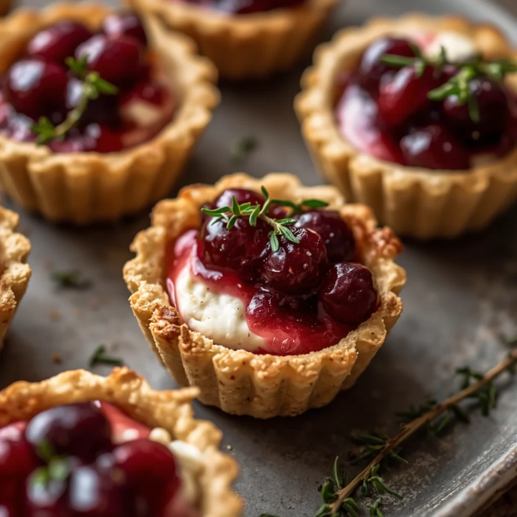 Cranberry Brie Tartlets GF