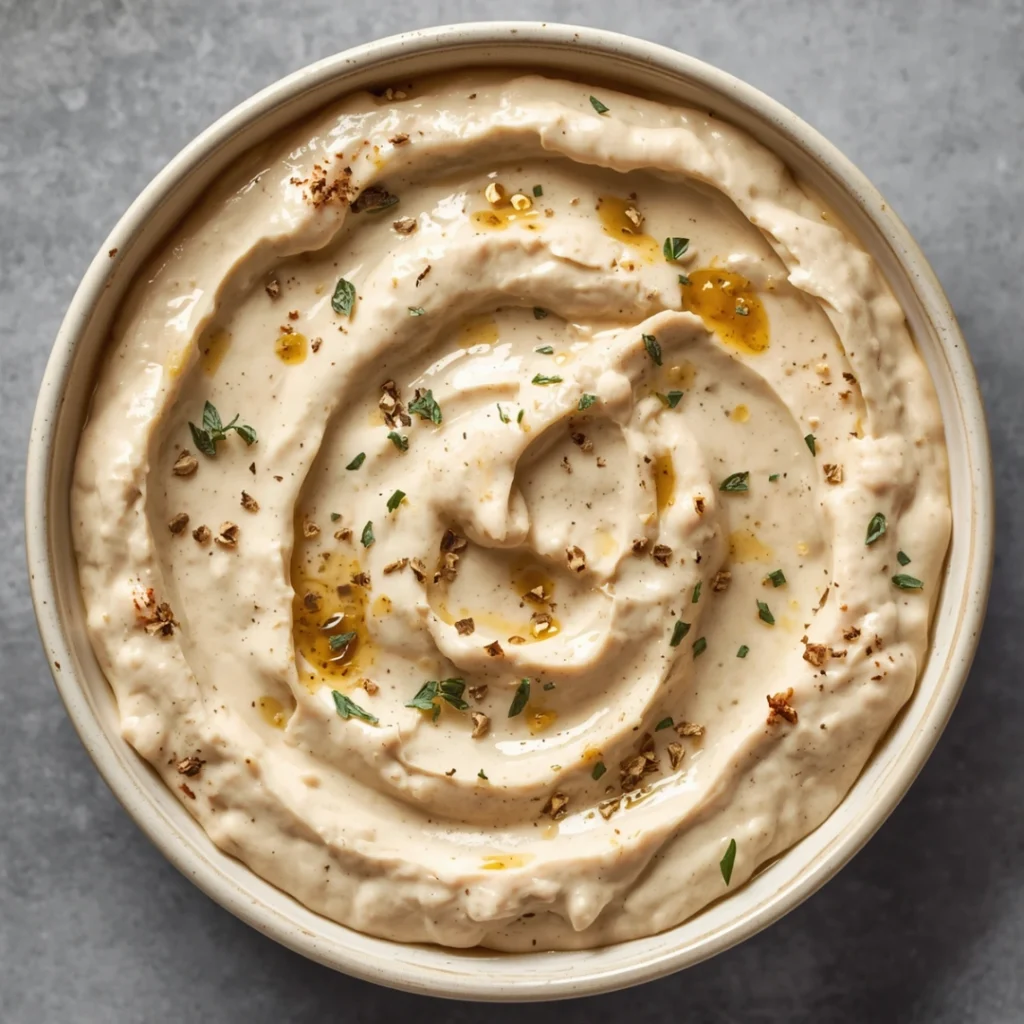 Roasted Garlic White Bean Dip
