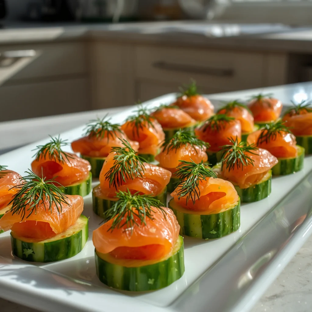Salmon Cucumber Bites