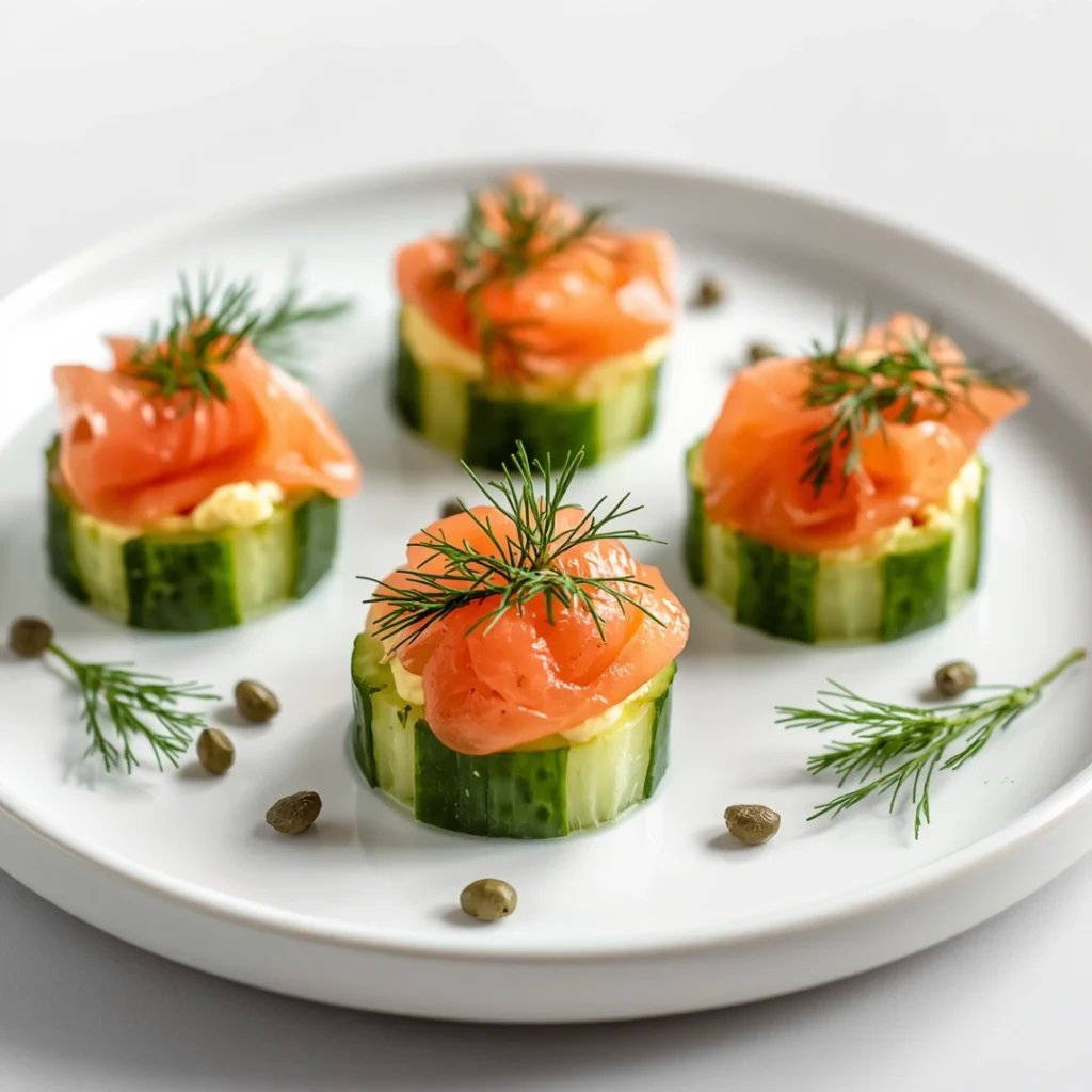 Smoked Salmon Cucumber Bites