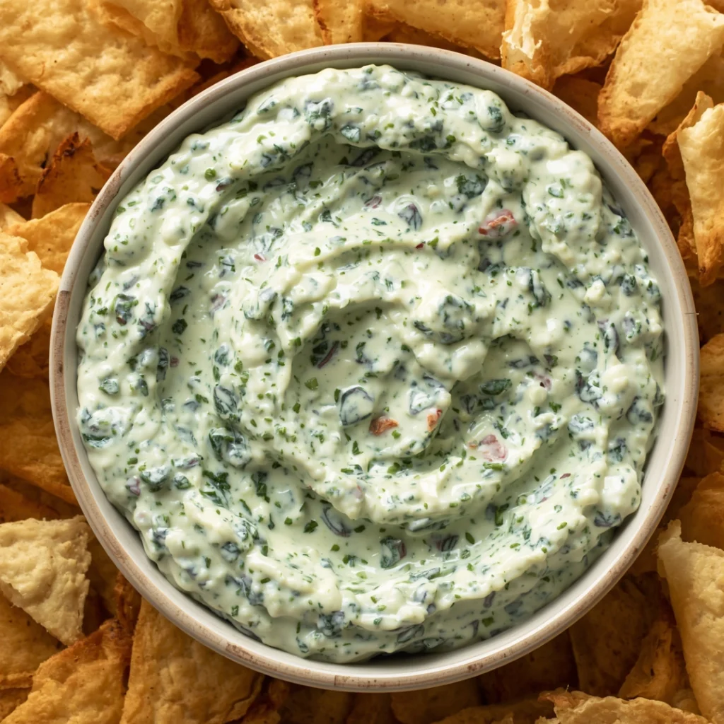 Spinach Cottage Cheese Dip
