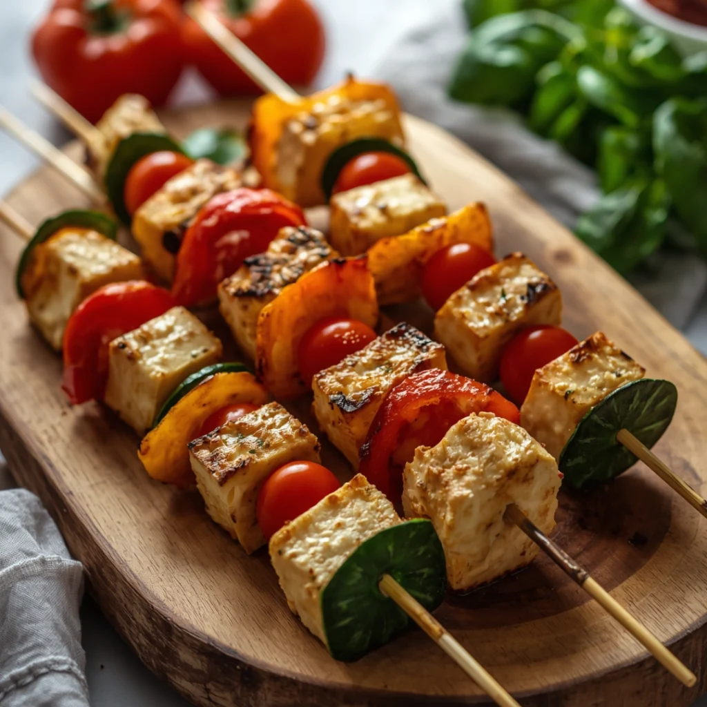 Tofu Veggie Skewers
