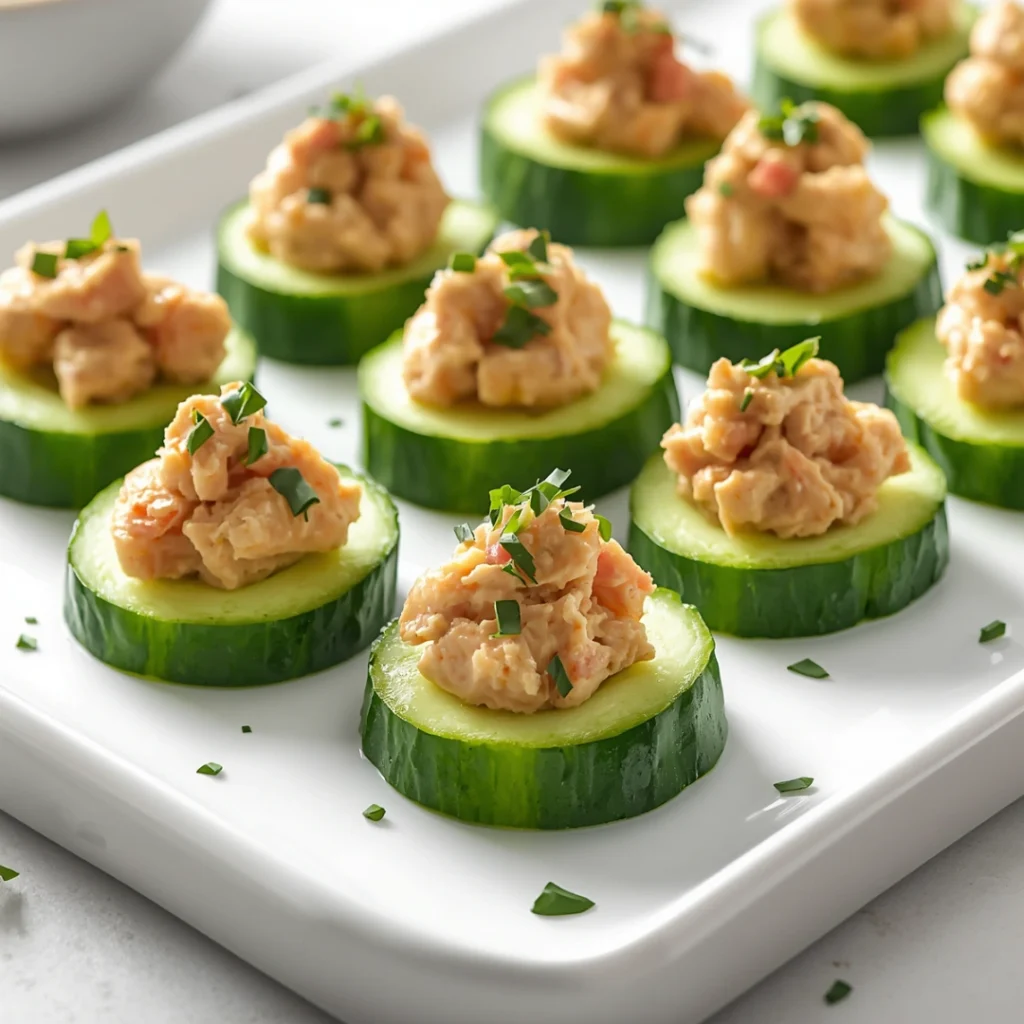 Tuna Cucumber Bites