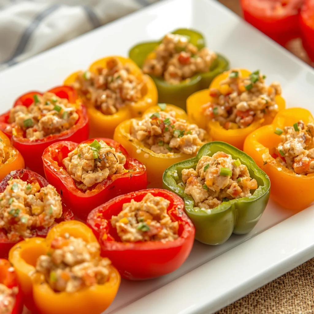 Tuna Stuffed Mini Peppers