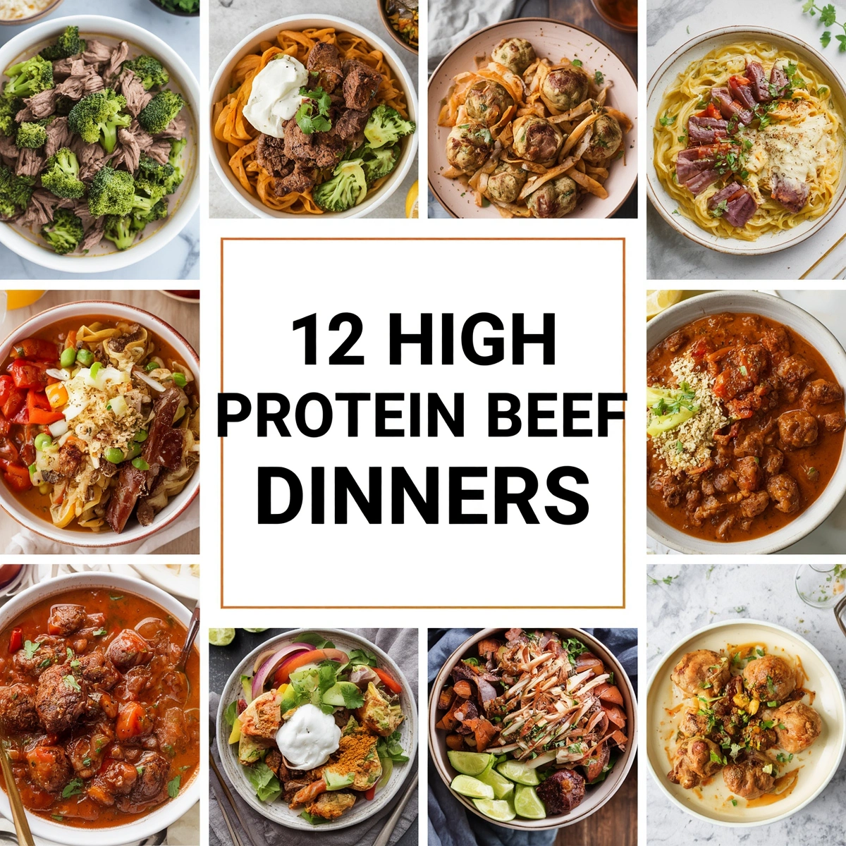 12 High Protein Beef Dinners