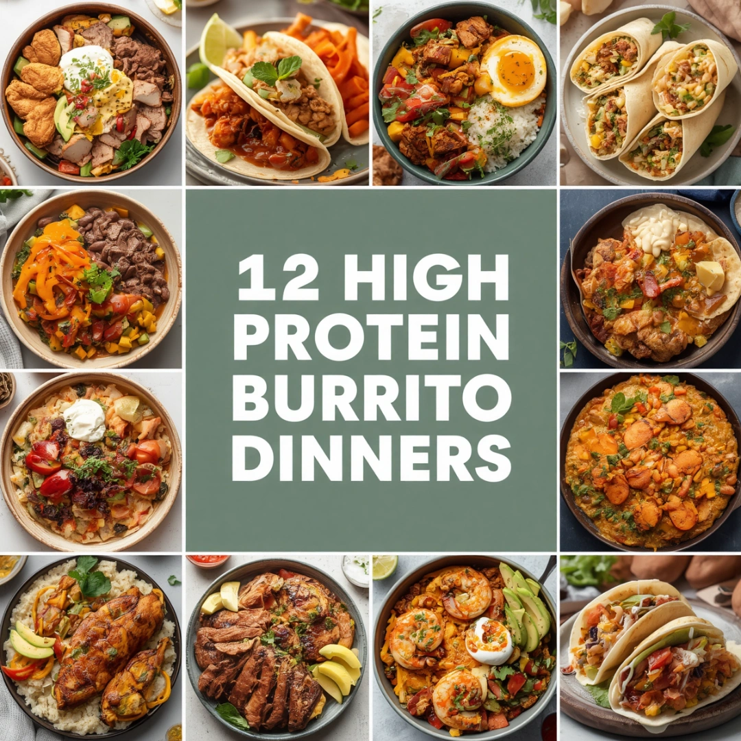 12 High Protein Burrito Dinners