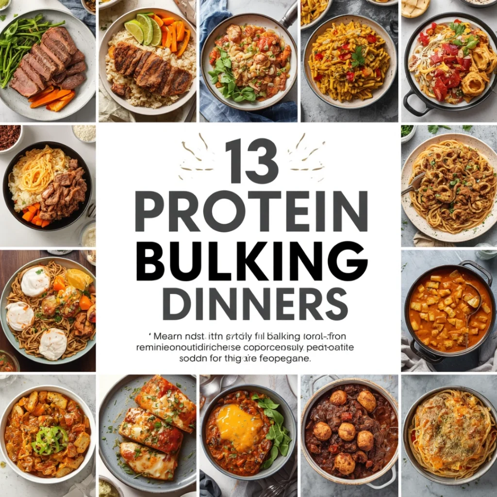 13 High Protein Bulking Dinners 1