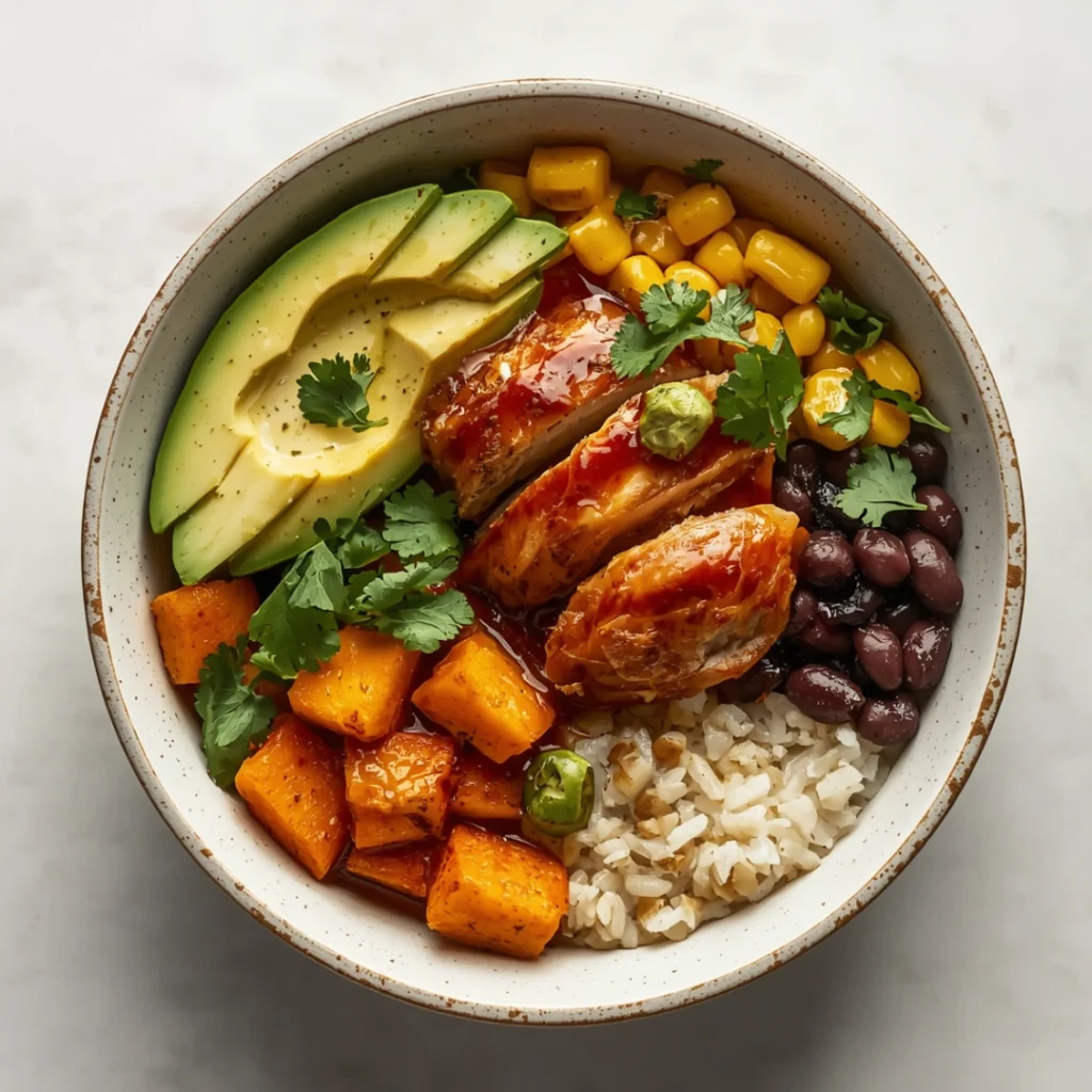 BBQ Chicken Avocado Bowl