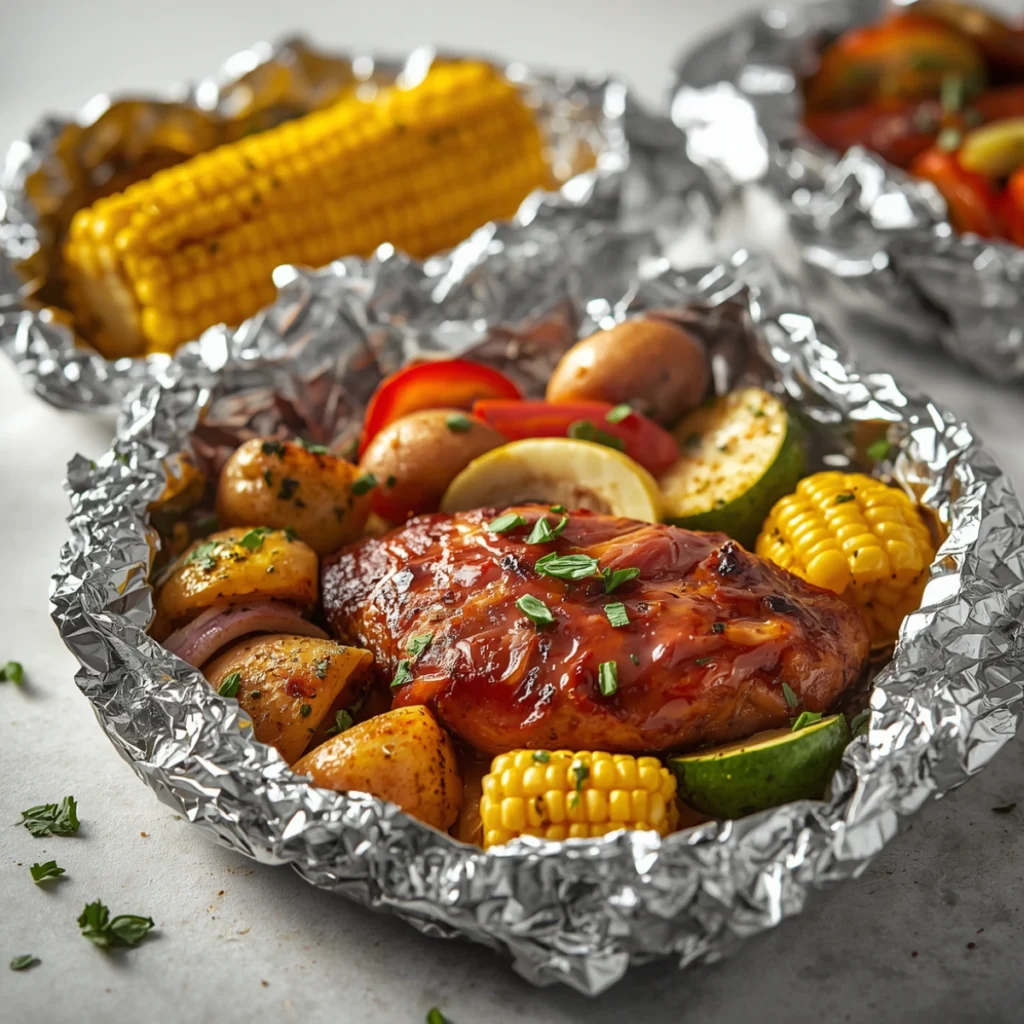 BBQ Chicken Foil Packets