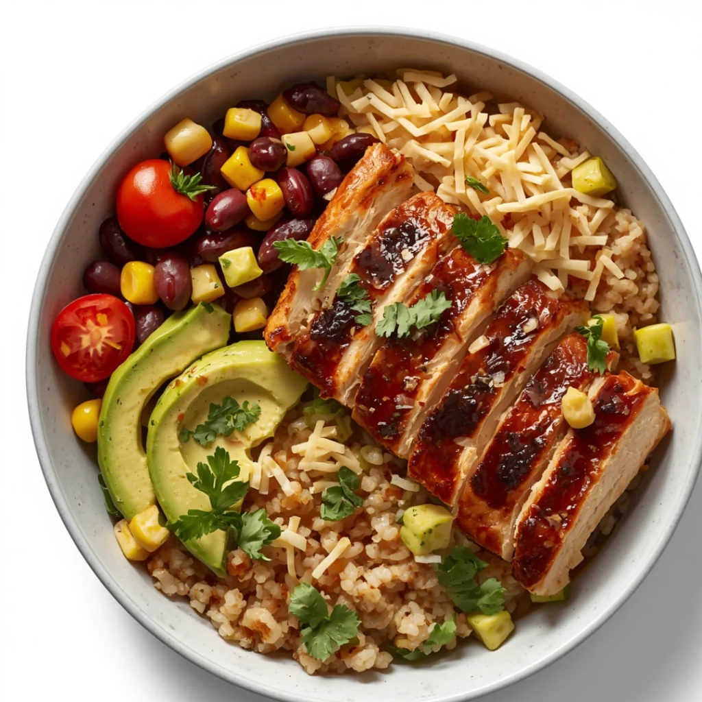 BBQ Chicken Rice Bowls
