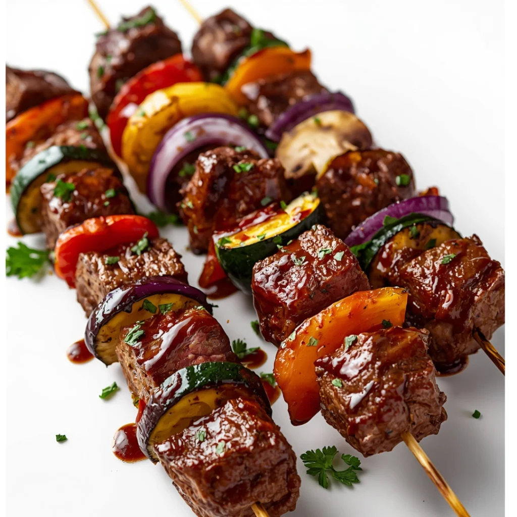 BBQ Steak Skewers