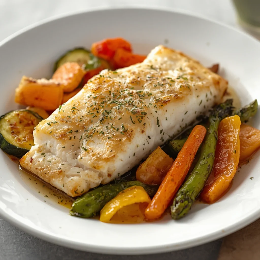Baked Cod with Vegetables