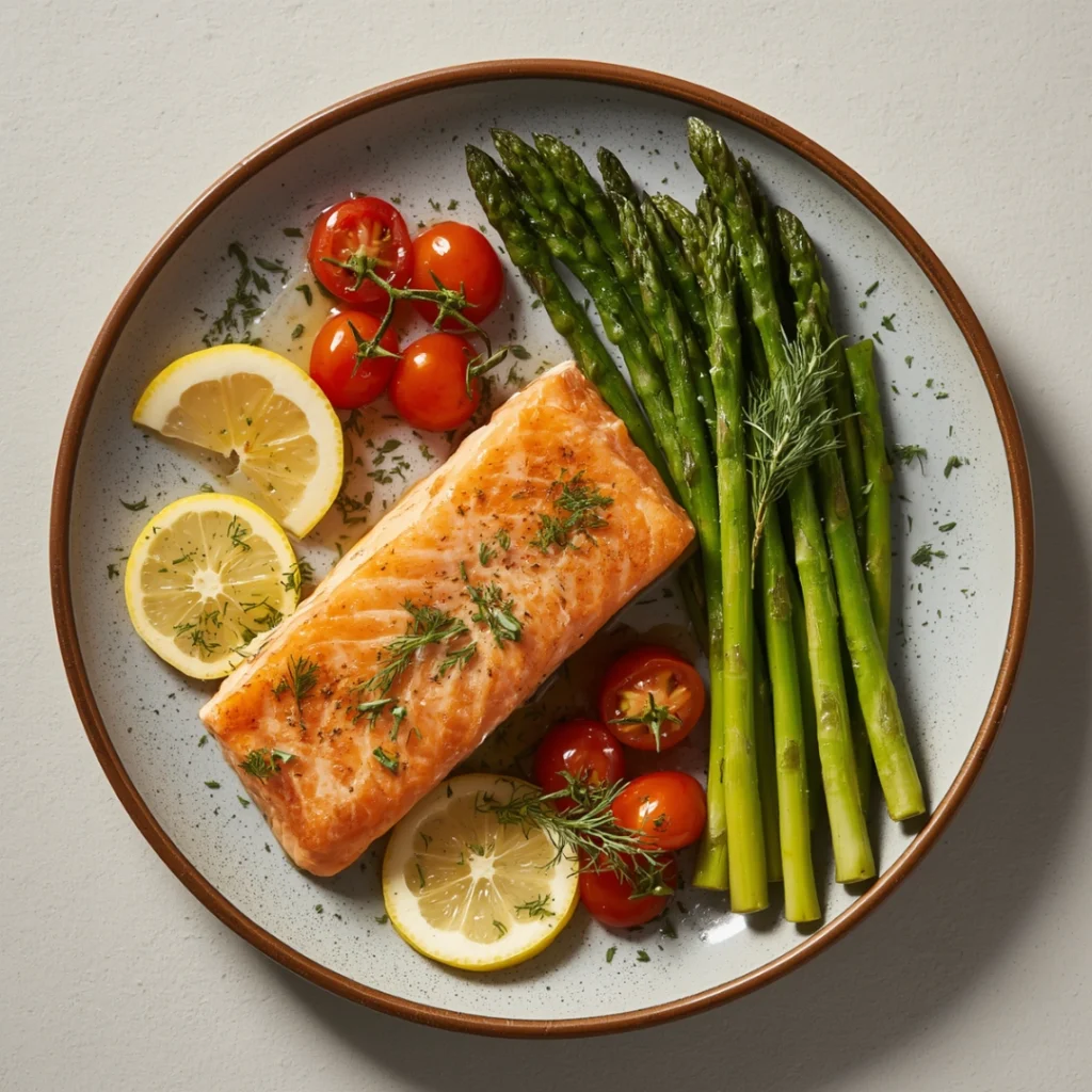 Baked Salmon with Asparagus Copy