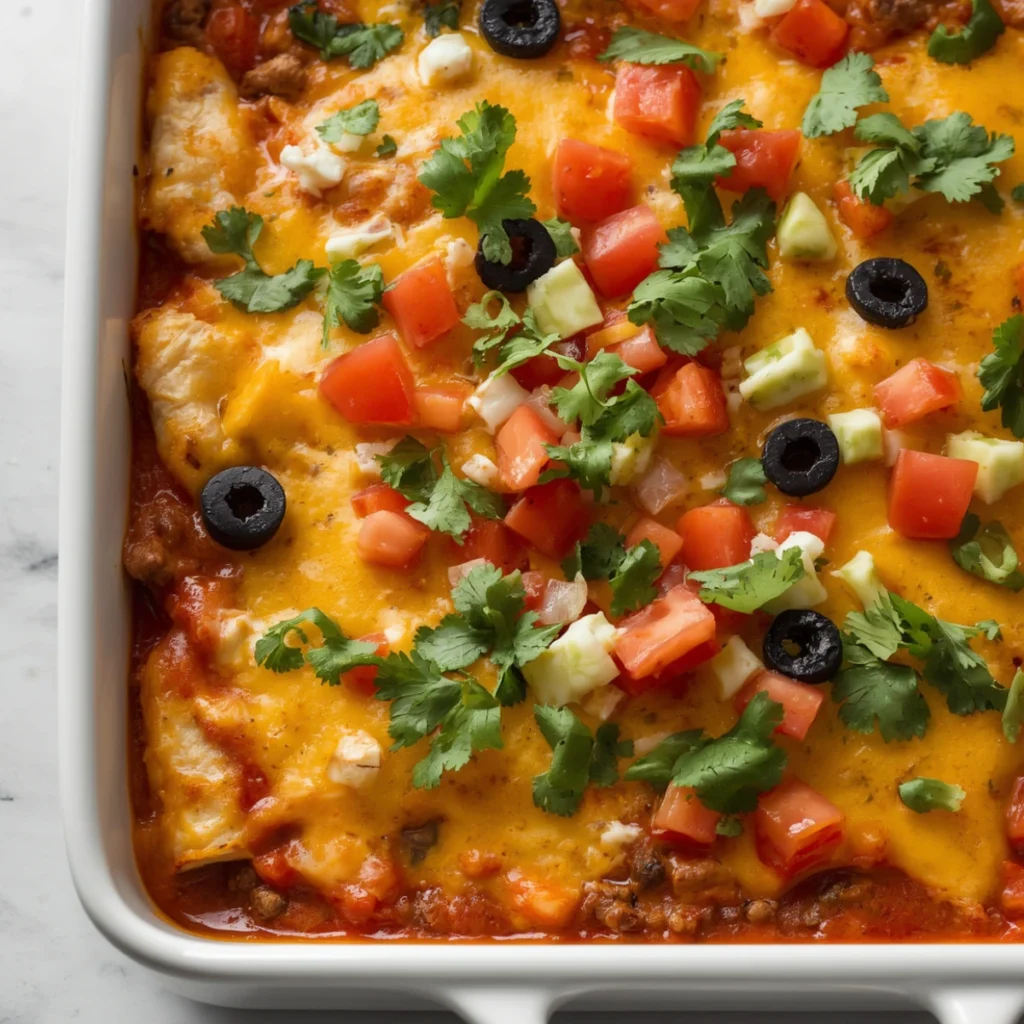 Beef Enchilada Bake 1