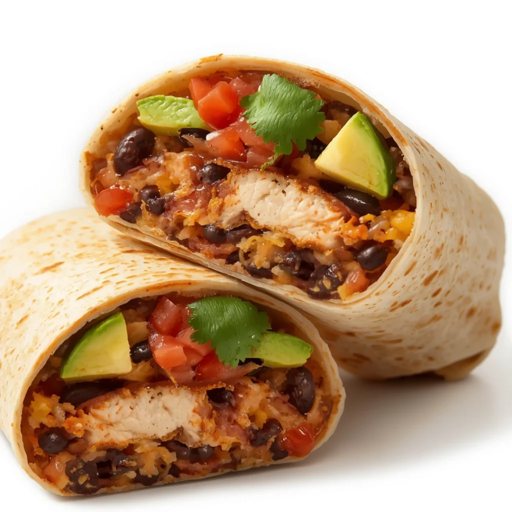 Black Bean Chicken Burritos