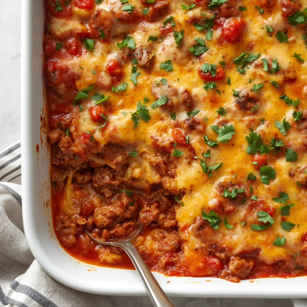 Cheesy Beef Bake