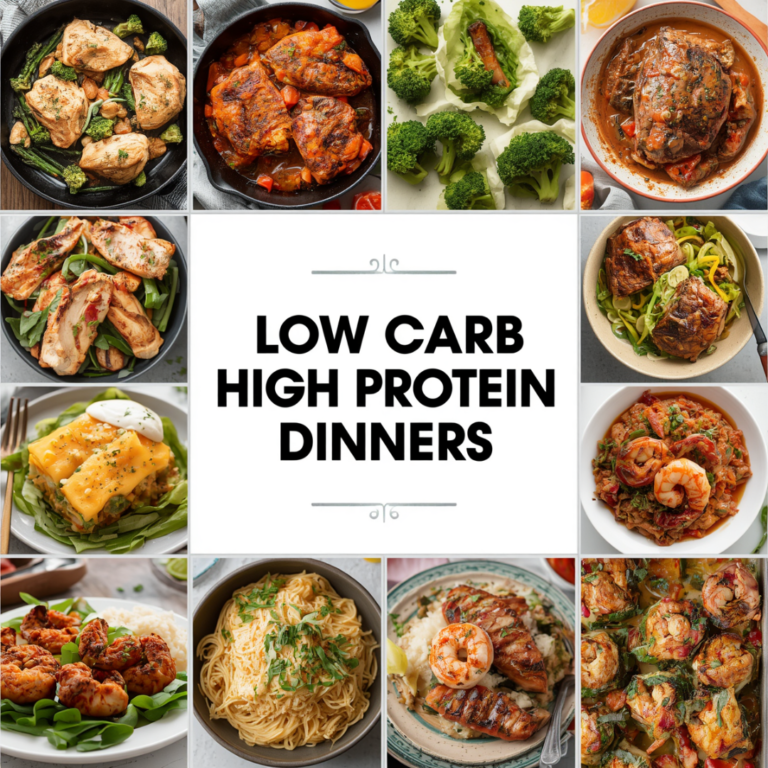 12 Low Carb High Protein Dinners Under 550 Calories
