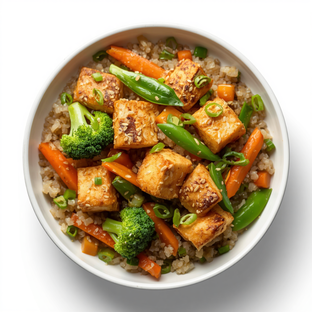 Tofu Quinoa Stir Fry