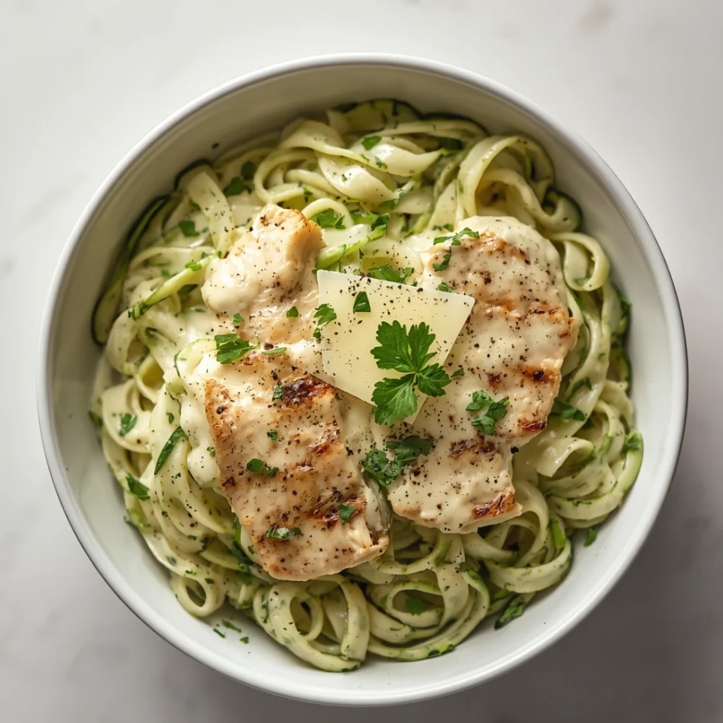 Zucchini Noodle Alfredo