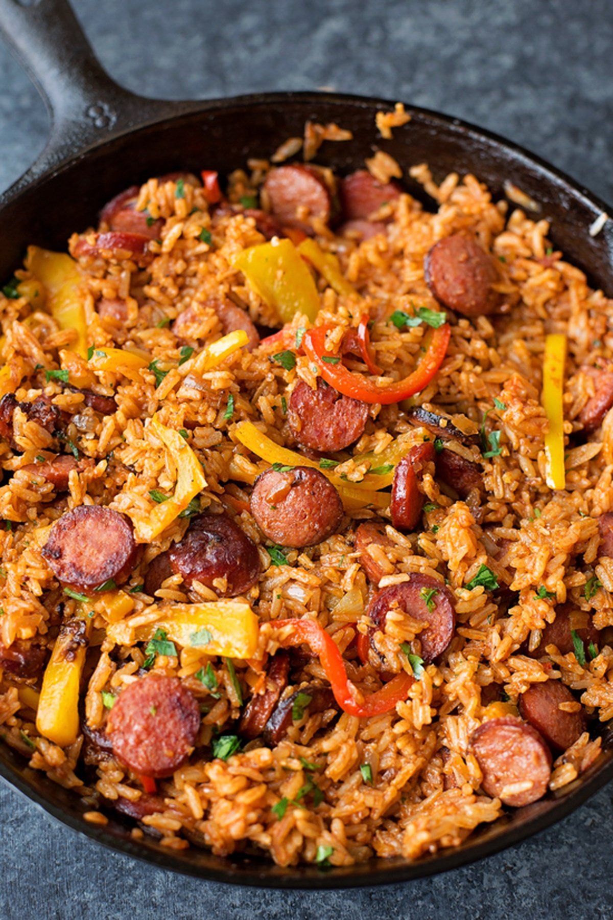 Pepper Sausage Rice Skillet 1 1200