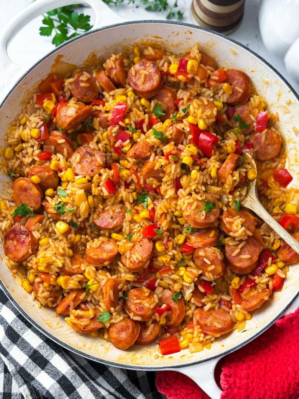 kielbasa rice skillet recipe image 6 1152x1536 1