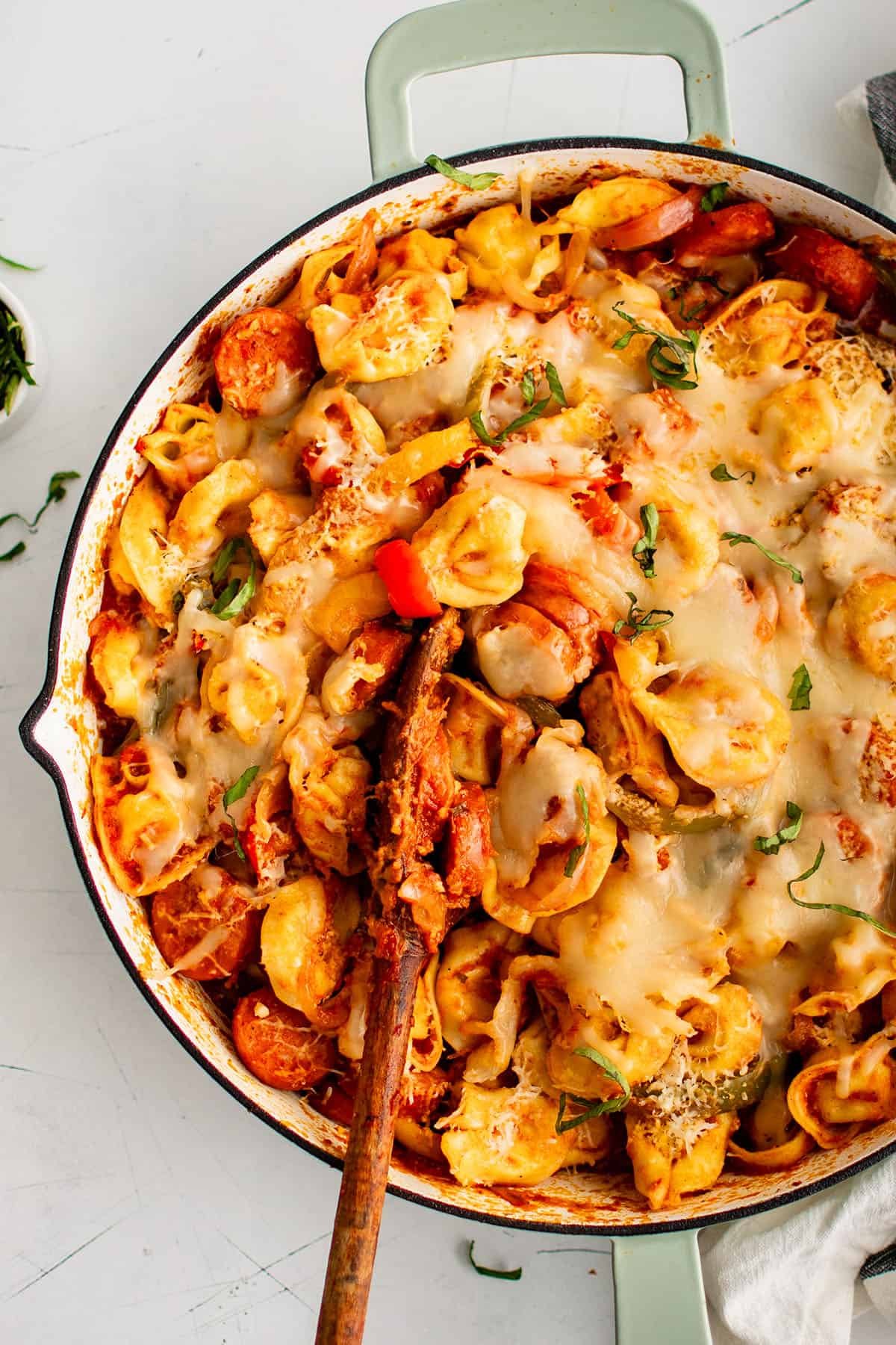 sausage peppers tortellini2