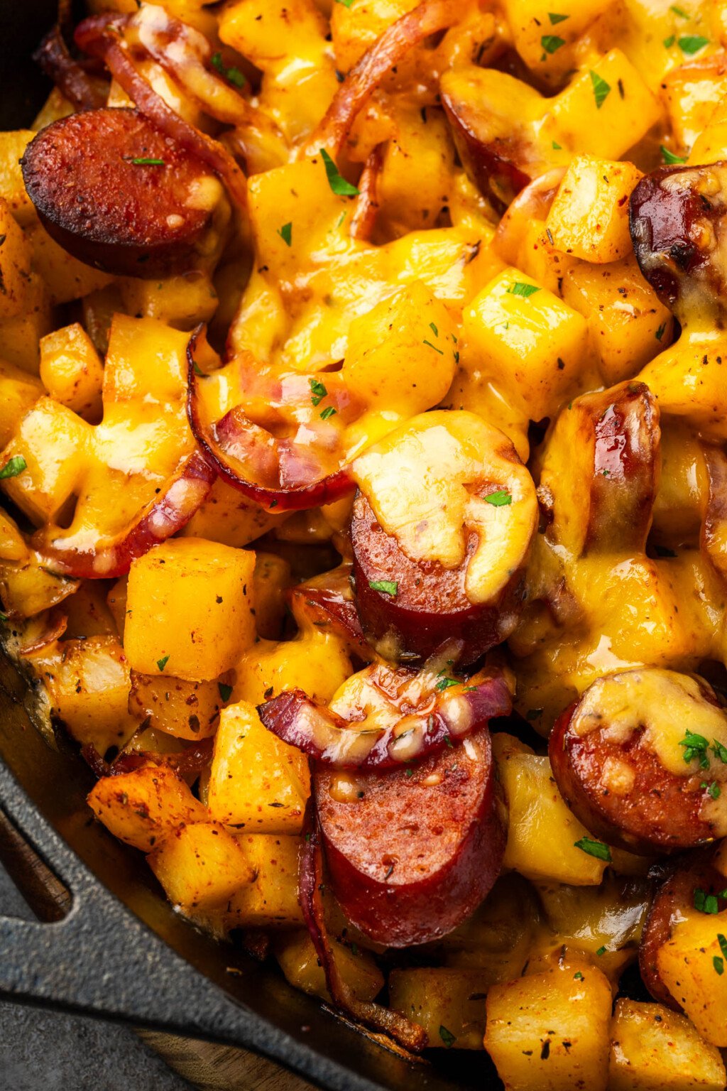 skillet potatoes and smoked sausage 8 1024x1536 1